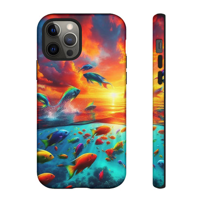 Vibrant Fishing Enthuiast Phone Tough Case