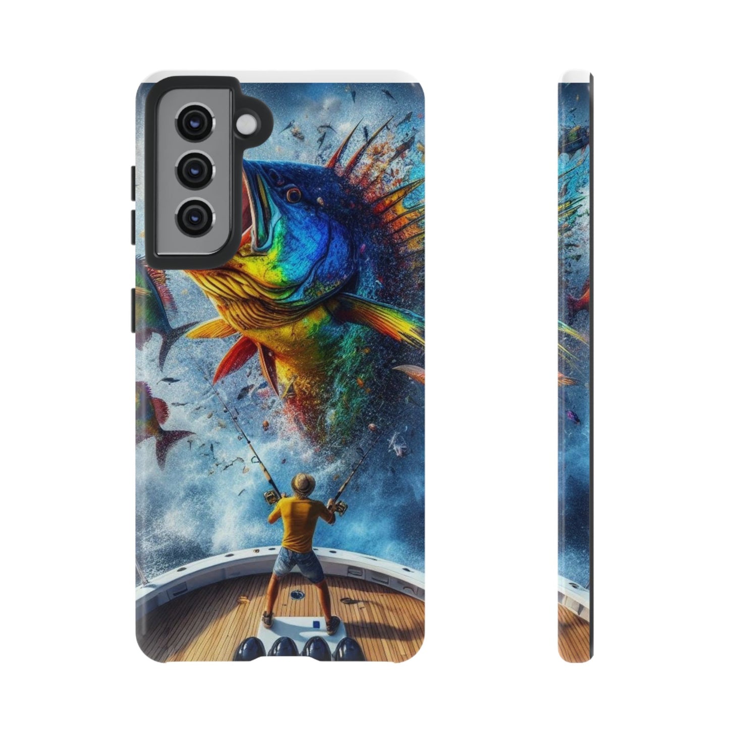 Vibrant Fishing Enthuiast Phone Tough Case