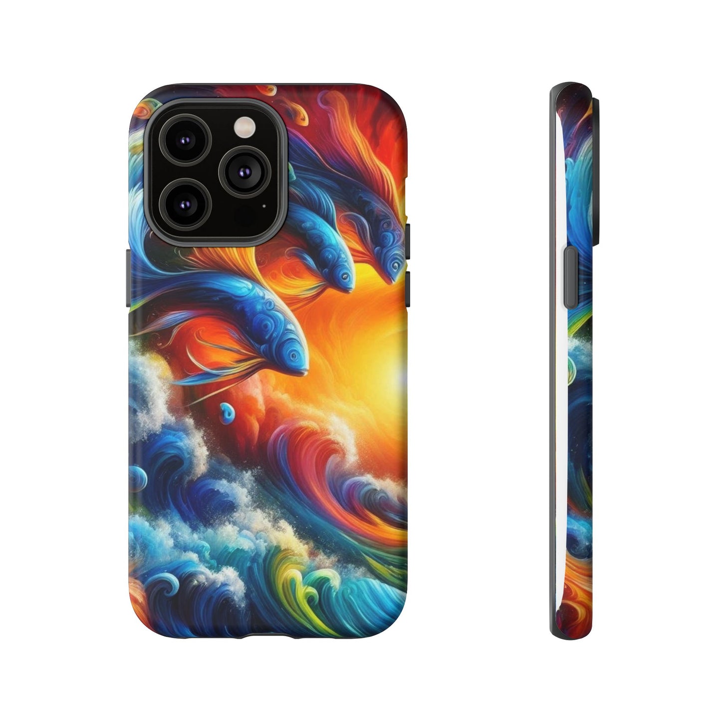 Vibrant Fishing Enthuiast Phone Tough Case