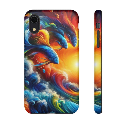 Vibrant Fishing Enthuiast Phone Tough Case