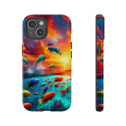 Vibrant Fishing Enthuiast Phone Tough Case