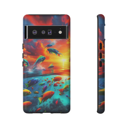 Vibrant Fishing Enthuiast Phone Tough Case