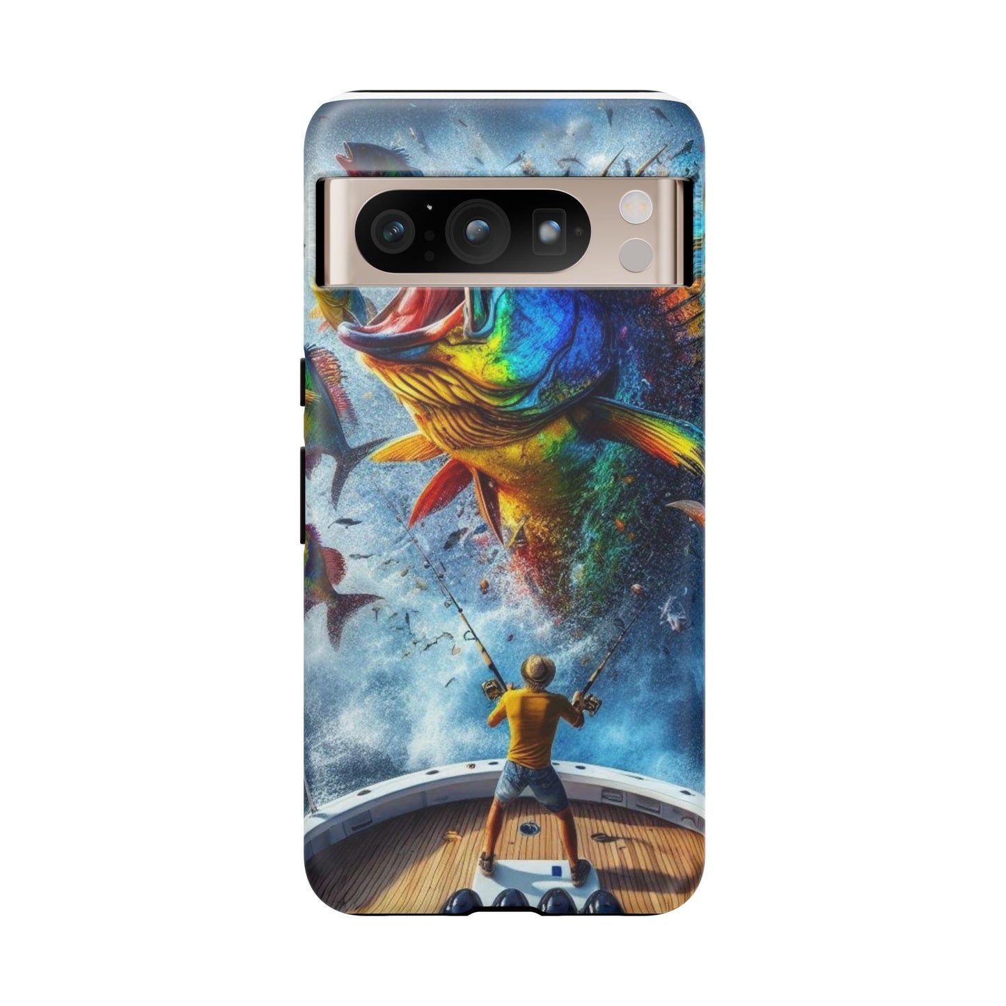 Vibrant Fishing Enthuiast Phone Tough Case