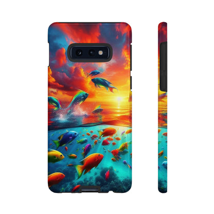 Vibrant Fishing Enthuiast Phone Tough Case