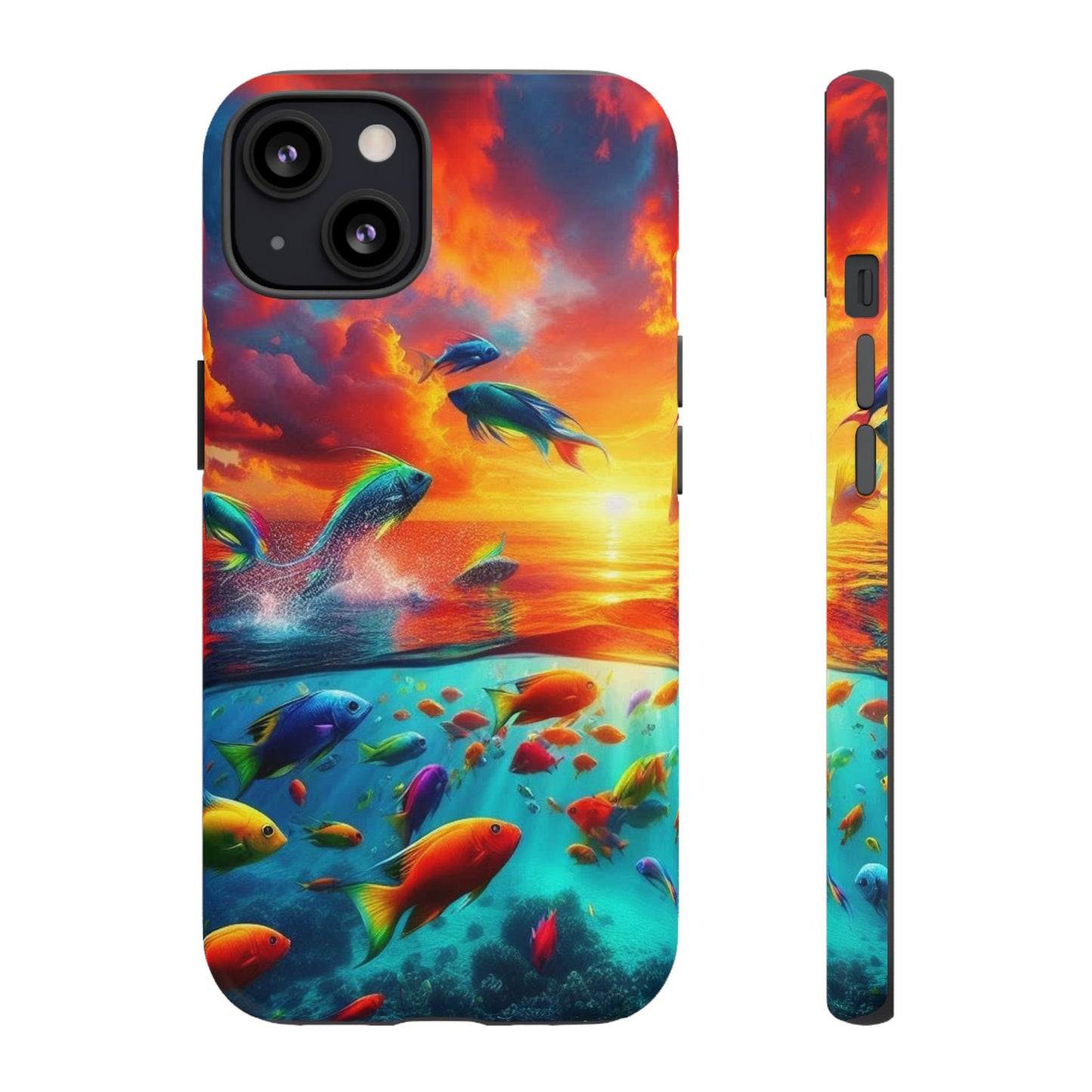 Vibrant Fishing Enthuiast Phone Tough Case