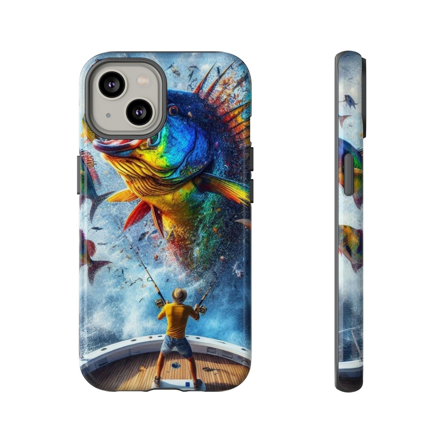 Vibrant Fishing Enthuiast Phone Tough Case