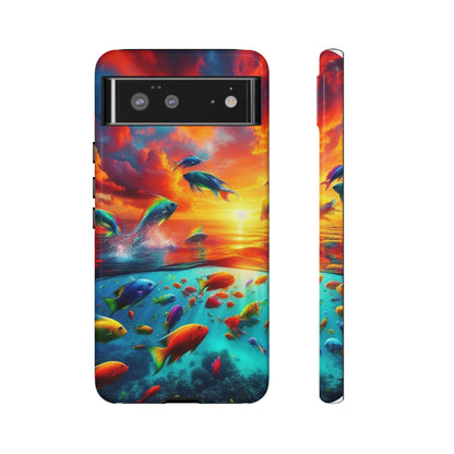 Vibrant Fishing Enthuiast Phone Tough Case