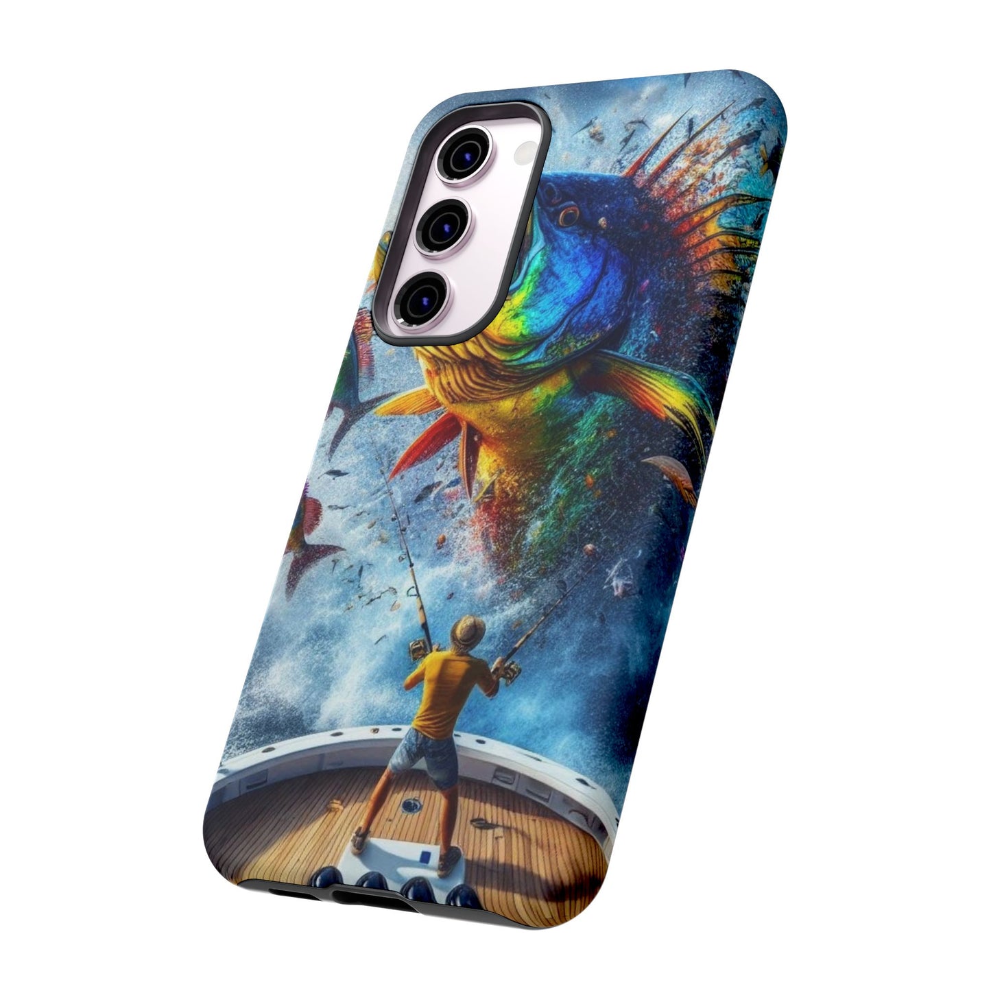 Vibrant Fishing Enthuiast Phone Tough Case