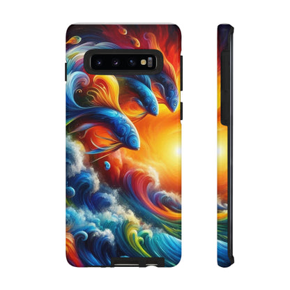 Vibrant Fishing Enthuiast Phone Tough Case