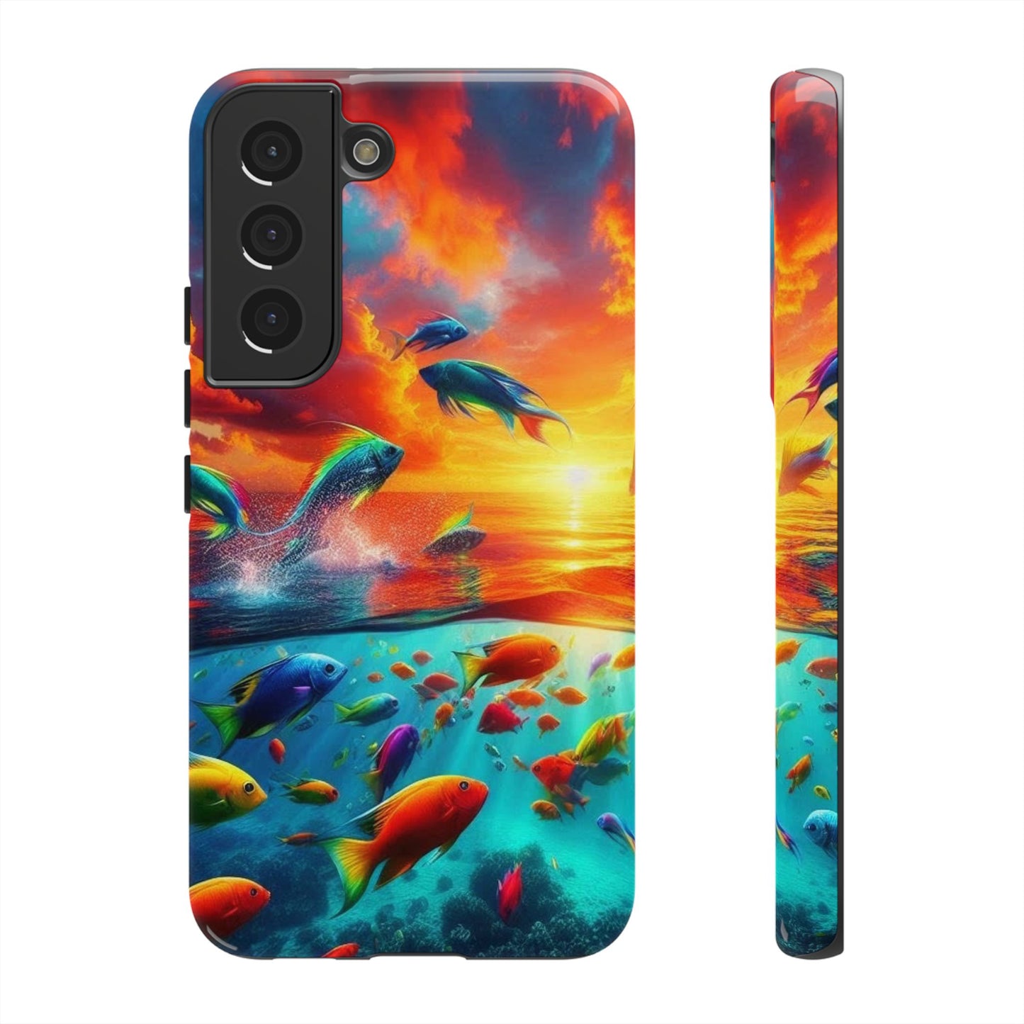 Vibrant Fishing Enthuiast Phone Tough Case