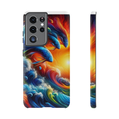 Vibrant Fishing Enthuiast Phone Tough Case