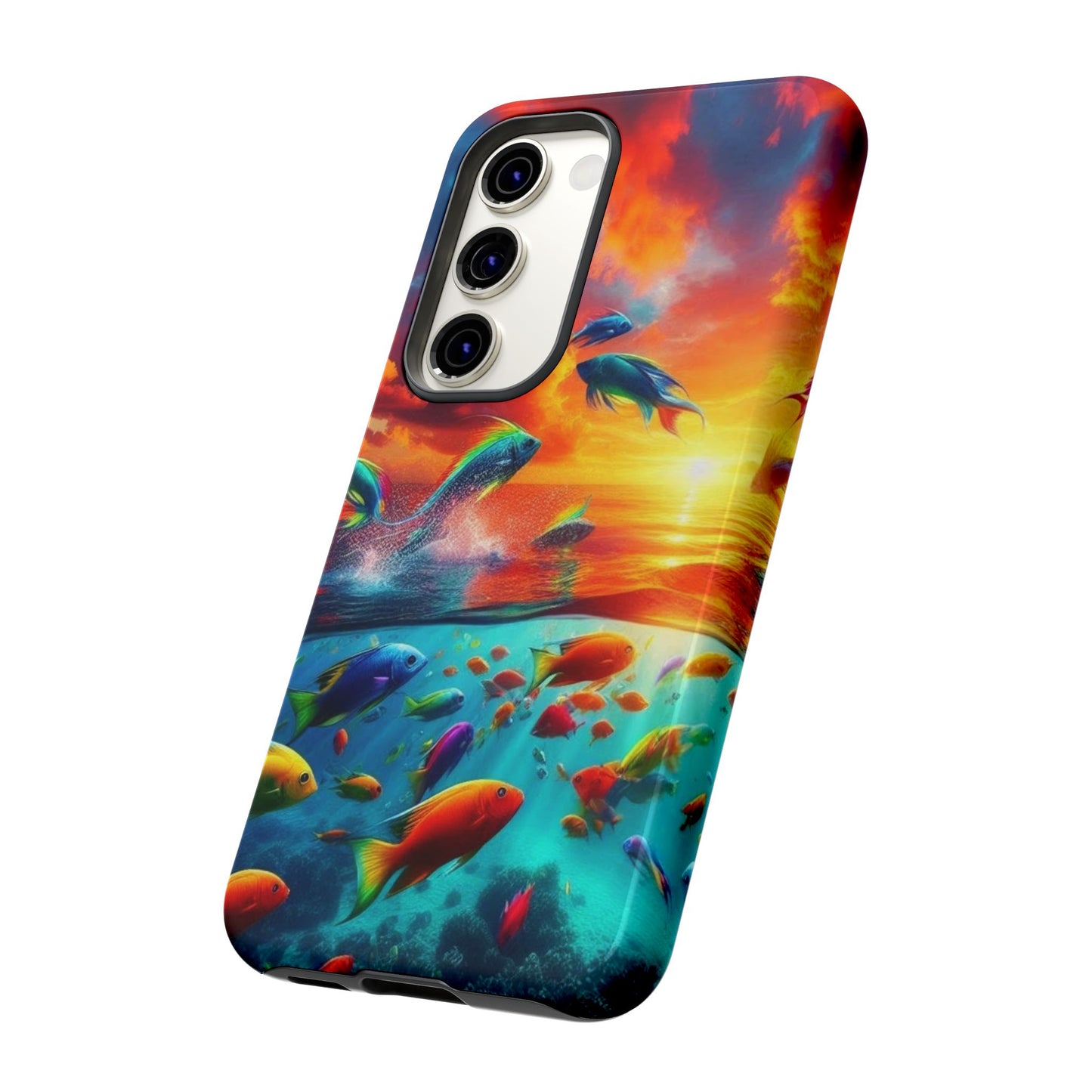 Vibrant Fishing Enthuiast Phone Tough Case