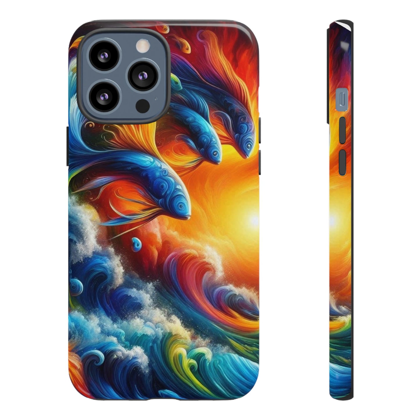 Vibrant Fishing Enthuiast Phone Tough Case