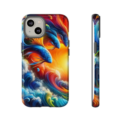 Vibrant Fishing Enthuiast Phone Tough Case