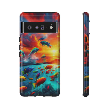 Vibrant Fishing Enthuiast Phone Tough Case