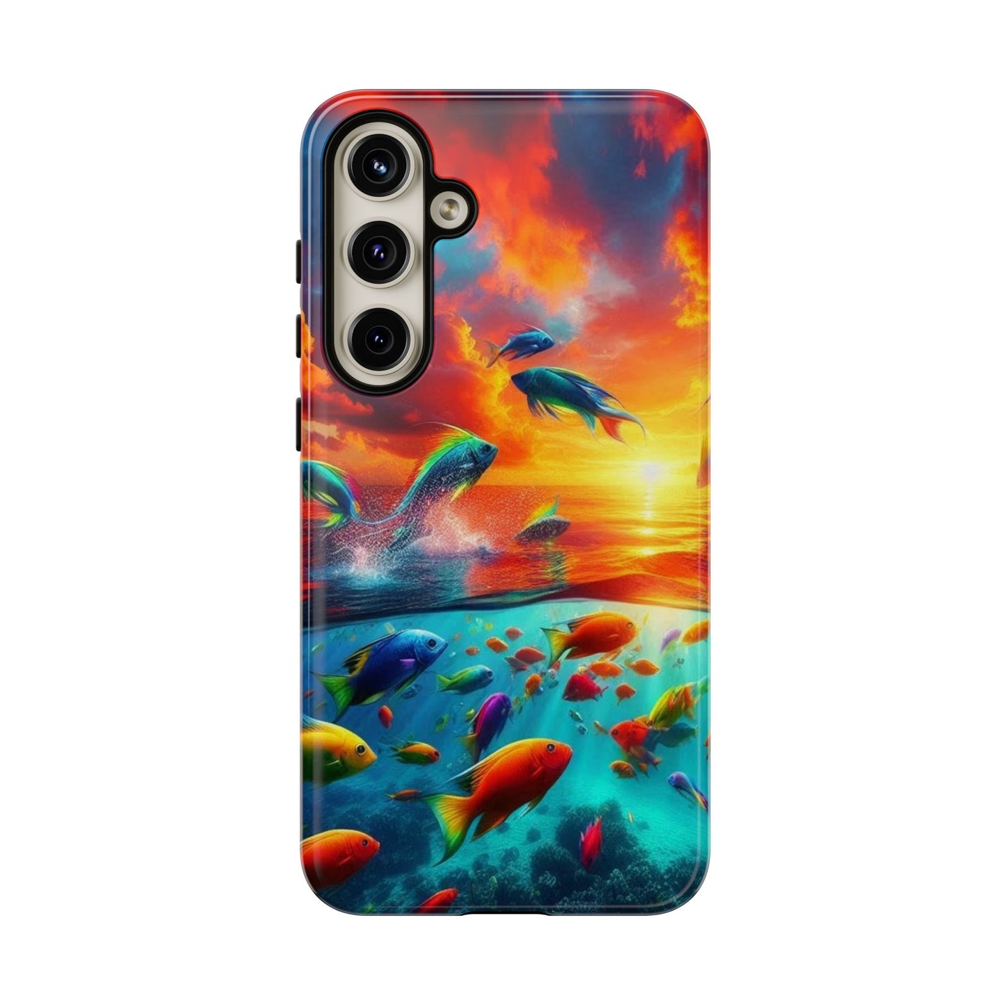 Vibrant Fishing Enthuiast Phone Tough Case