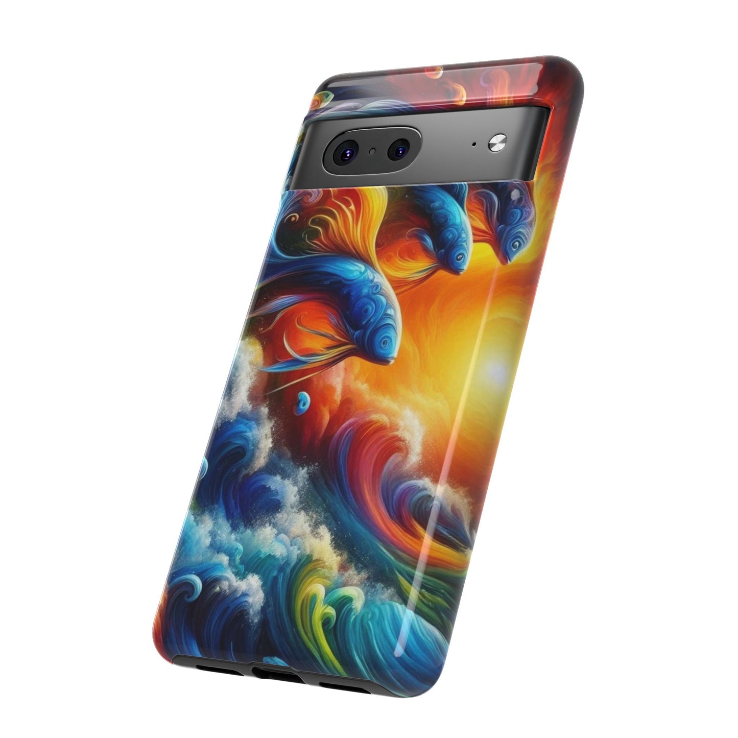 Vibrant Fishing Enthuiast Phone Tough Case