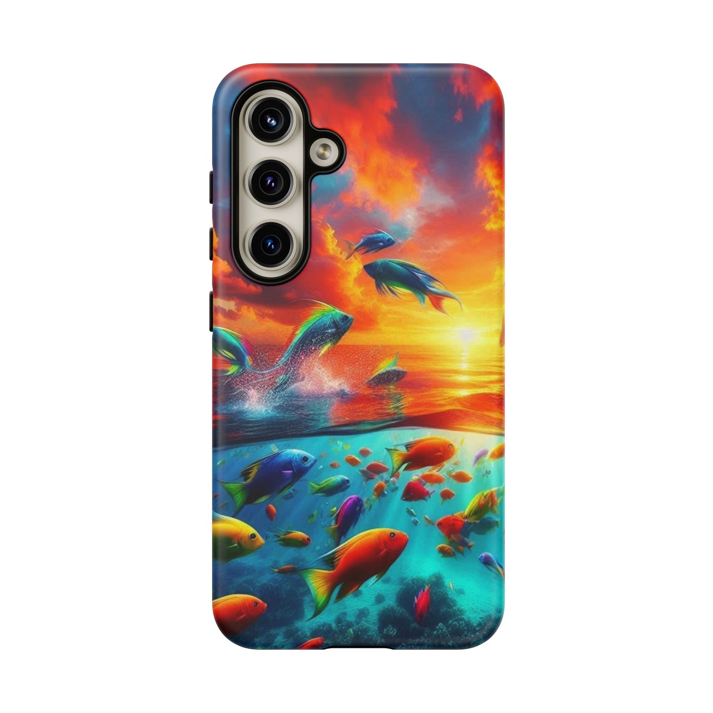 Vibrant Fishing Enthuiast Phone Tough Case