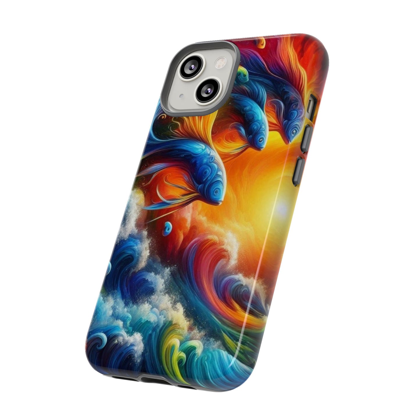 Vibrant Fishing Enthuiast Phone Tough Case