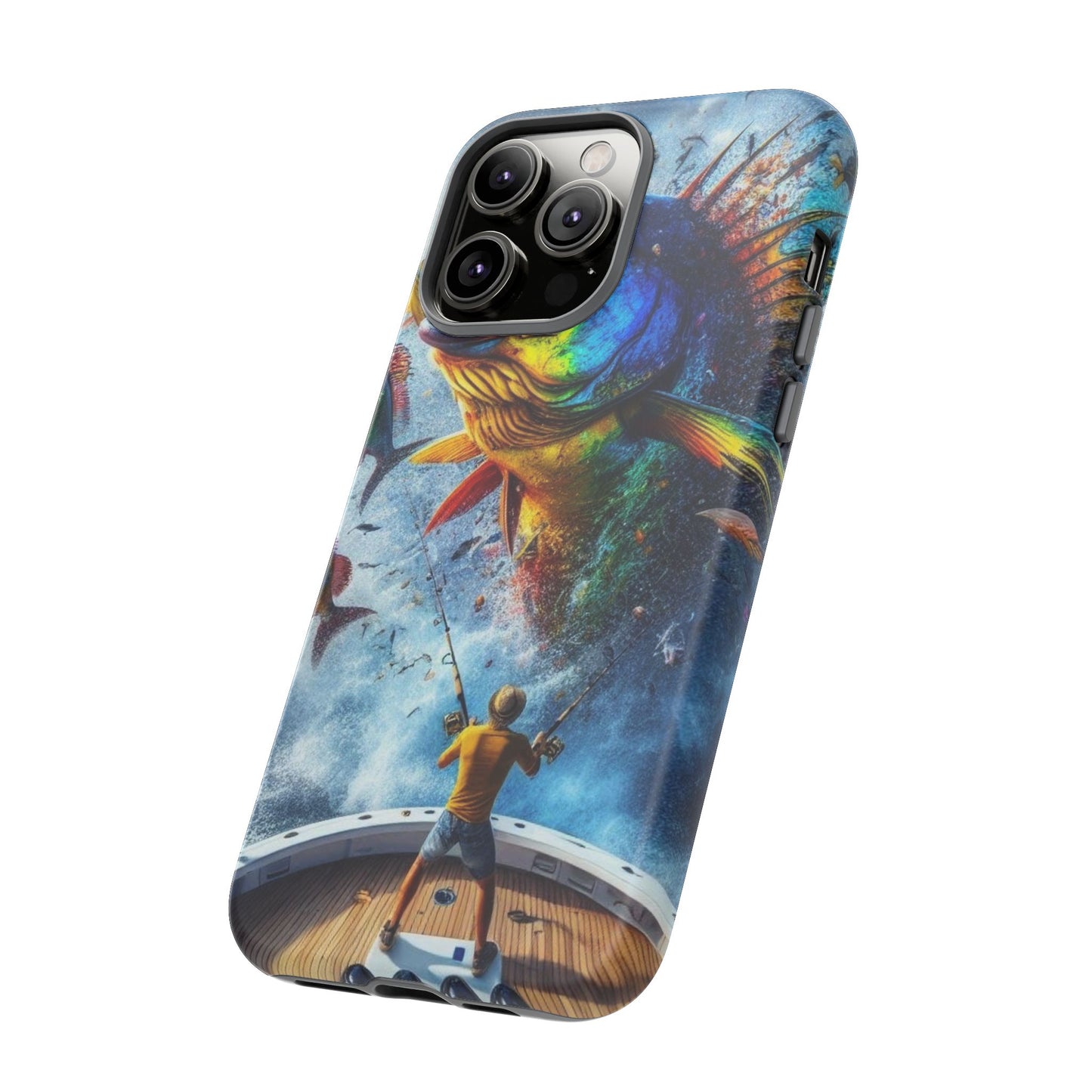 Vibrant Fishing Enthuiast Phone Tough Case