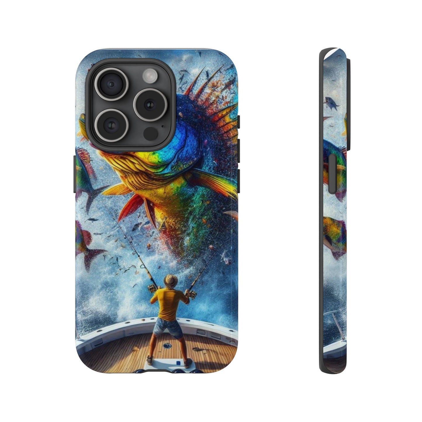 Vibrant Fishing Enthuiast Phone Tough Case