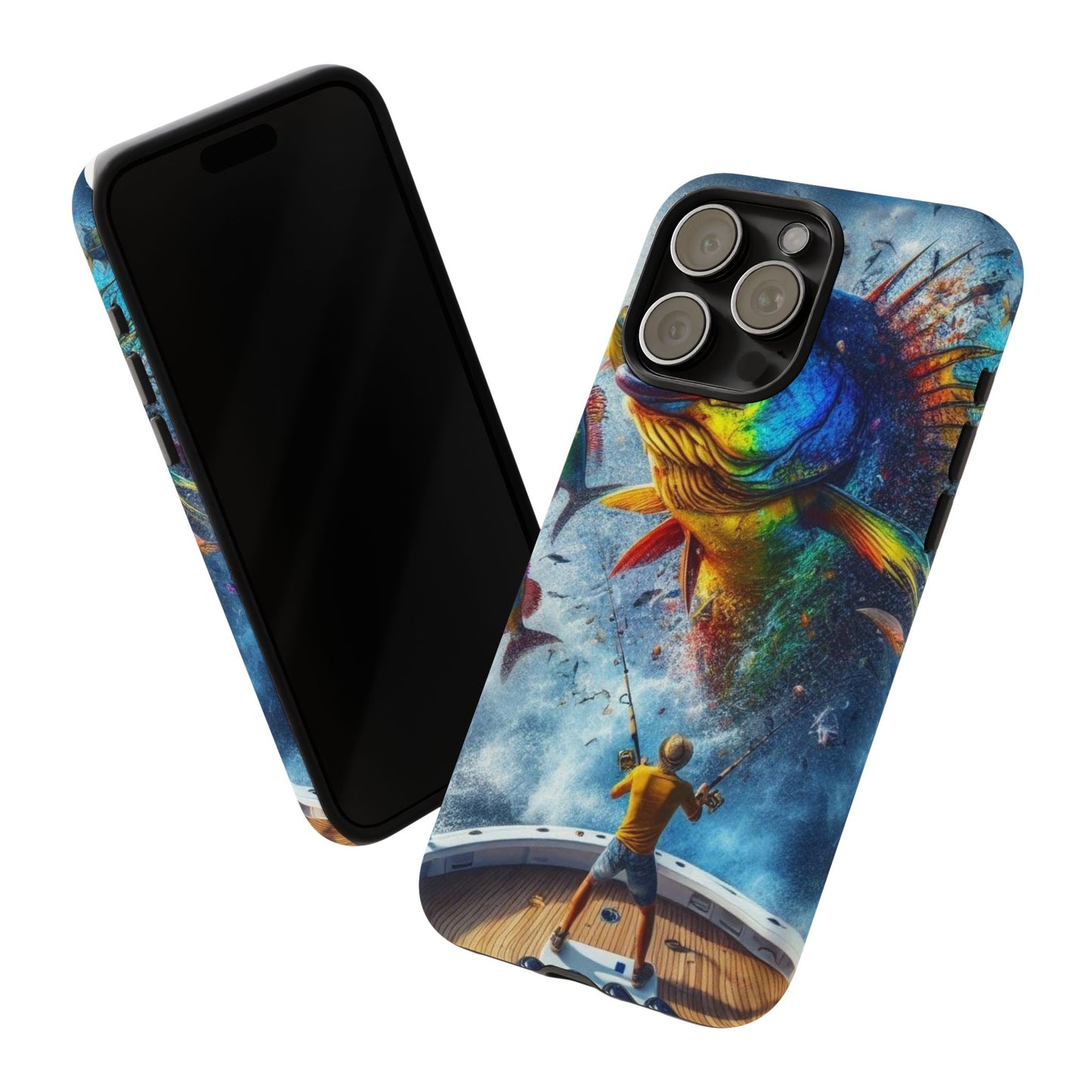 Vibrant Fishing Enthuiast Phone Tough Case