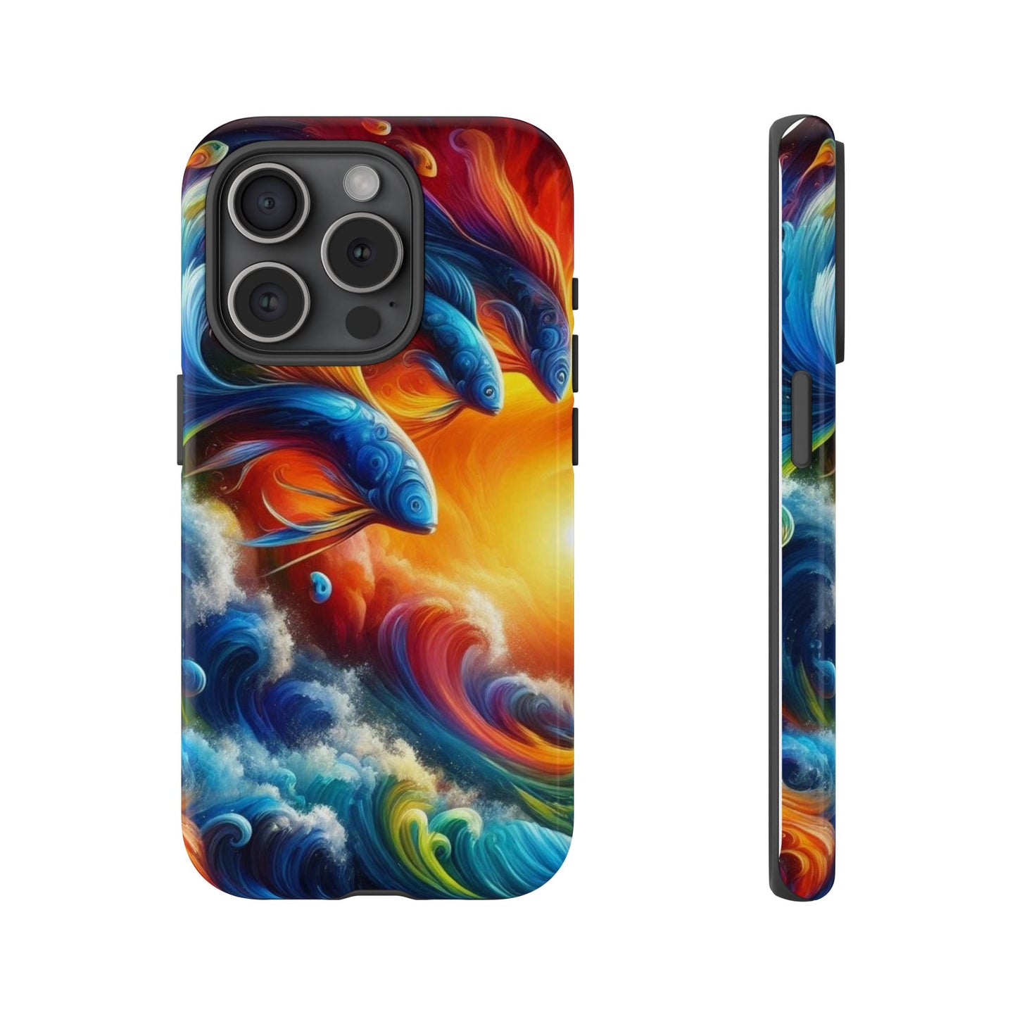 Vibrant Fishing Enthuiast Phone Tough Case