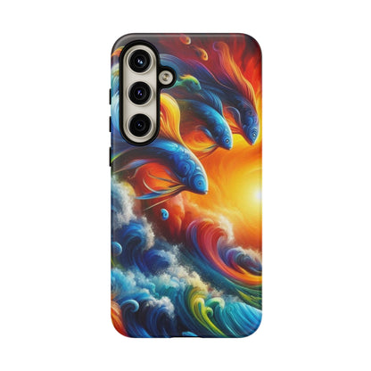 Vibrant Fishing Enthuiast Phone Tough Case