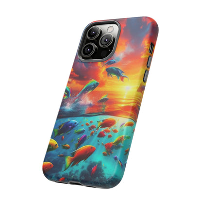 Vibrant Fishing Enthuiast Phone Tough Case