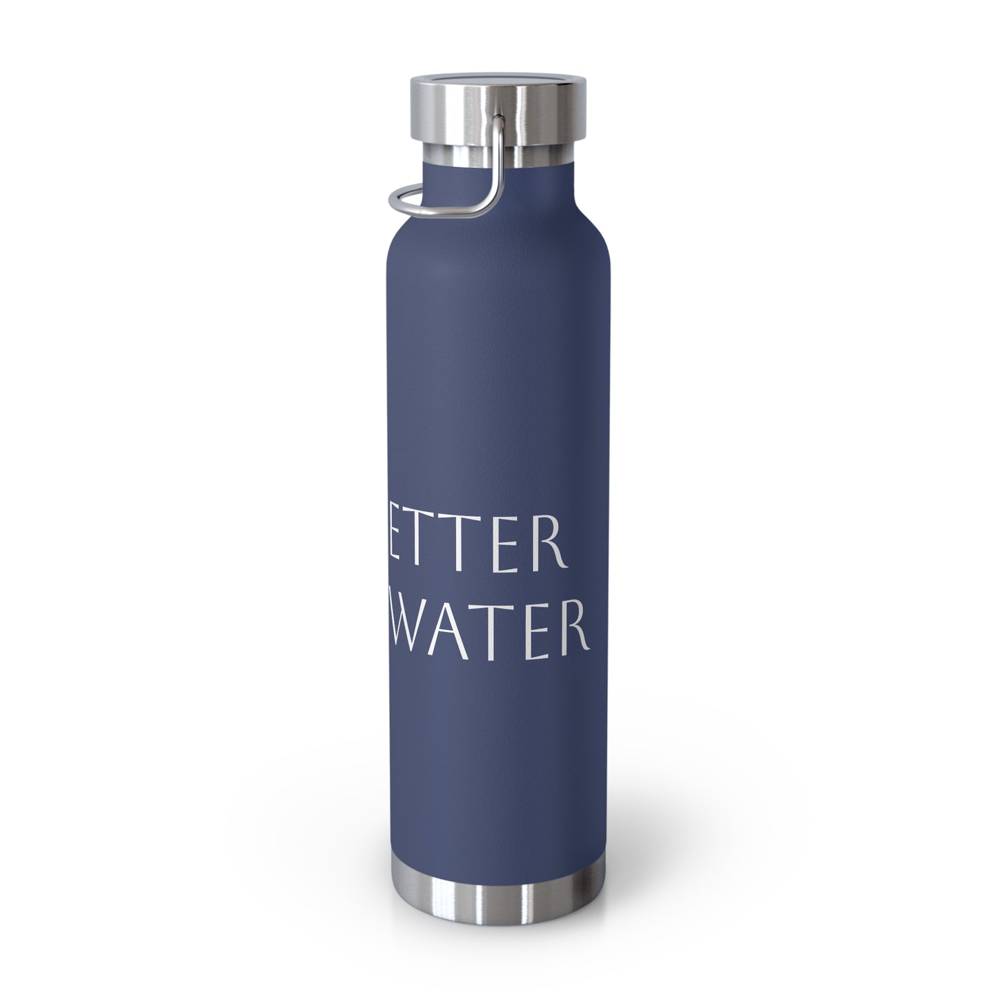 Water Bottle, Life is Better on the Water design, Stainless Steel Insulated Bottle, 22oz, Gift for Outdoorsy People, Beach Vacation