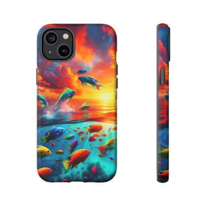 Vibrant Fishing Enthuiast Phone Tough Case