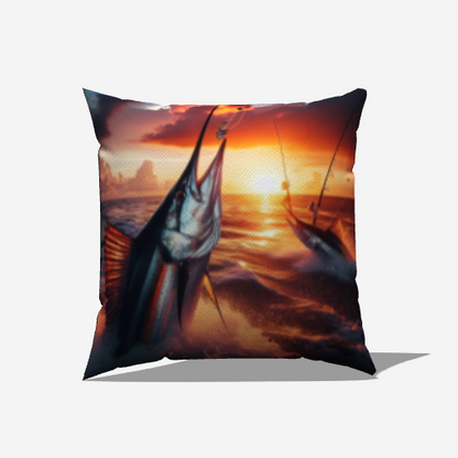 Nautical Theme Fishing & Boating Throw Pillow