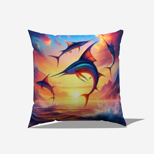 Sailfish at Sunrise Pillow