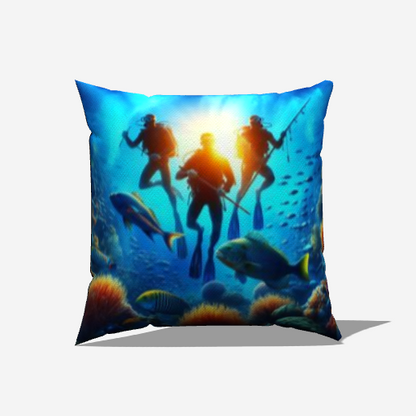 Nautical Fishing and Boating Throw Pillow