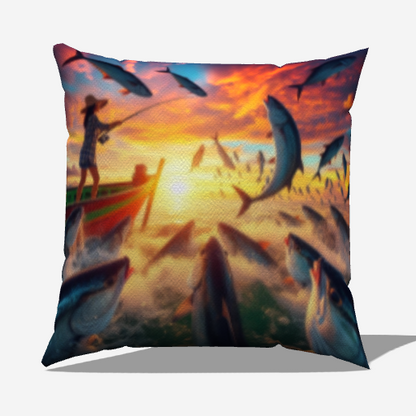 Reel Women Fishing Boat Pillow