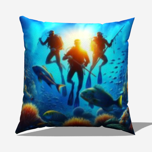 Nautical Fishing and Boating Throw Pillow