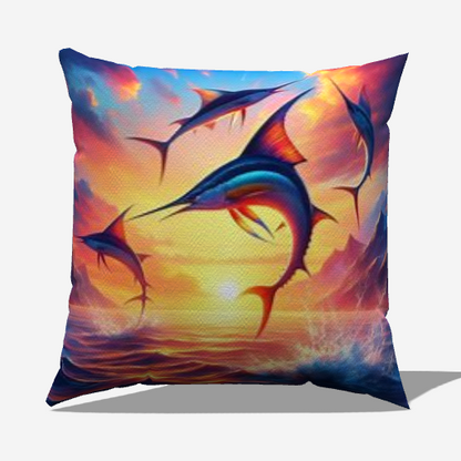 Sailfish at Sunrise Pillow