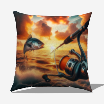 Nautical Theme Fishing & Boating Throw Pillow