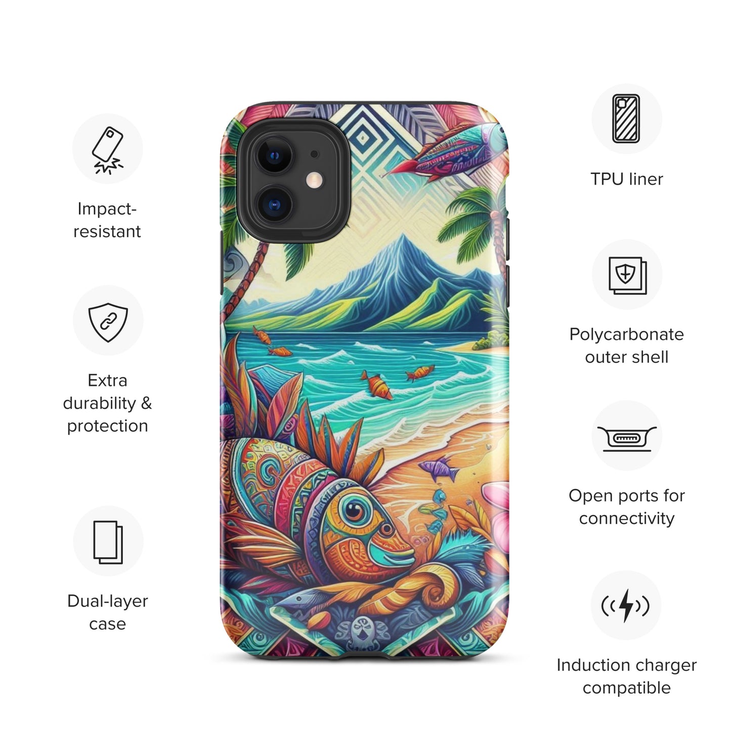 Tropical Fish Tough Case for iPhone®