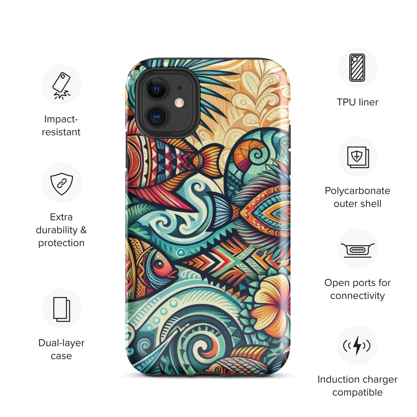 Tropical Fish Tough Case for iPhone®