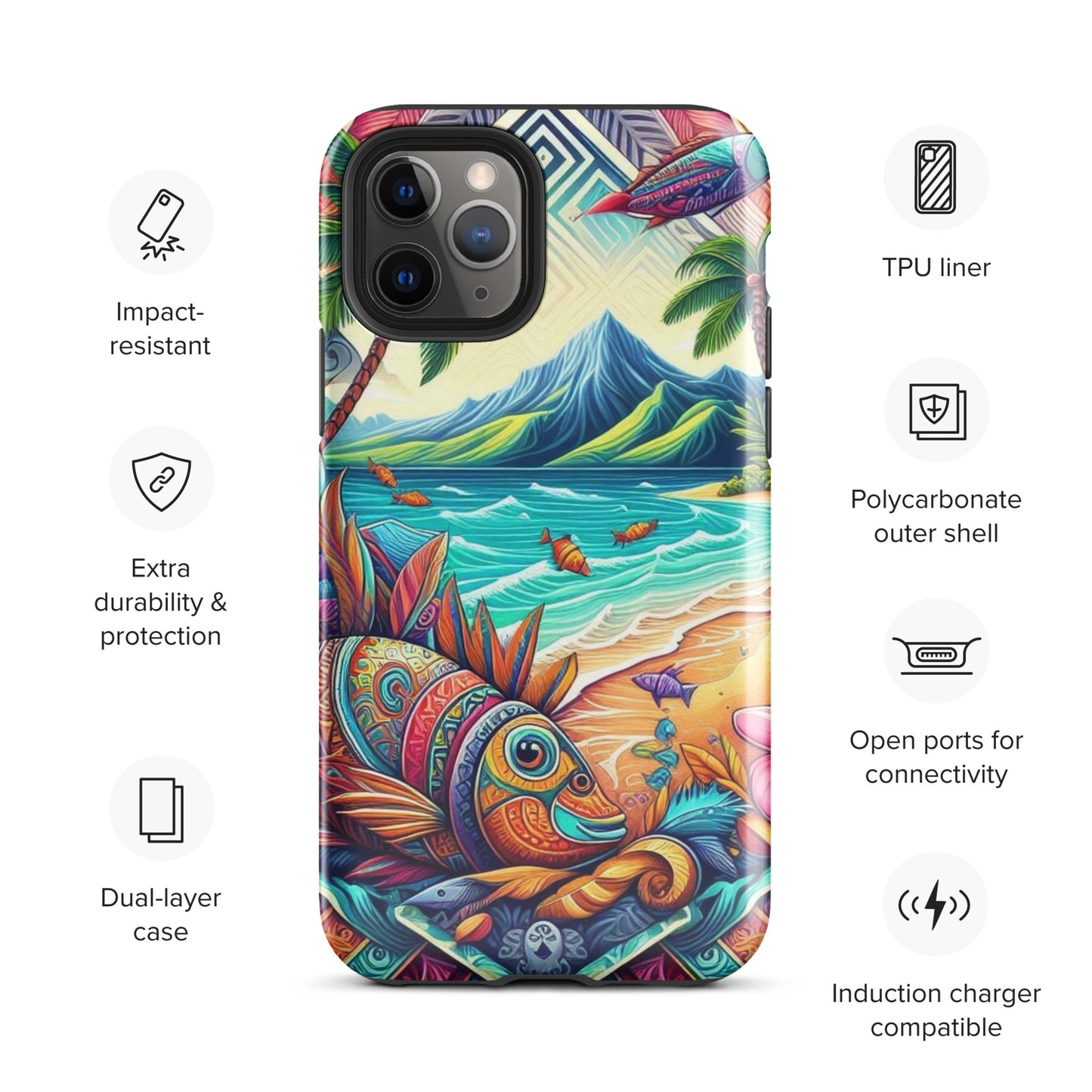 Tropical Fish Tough Case for iPhone®