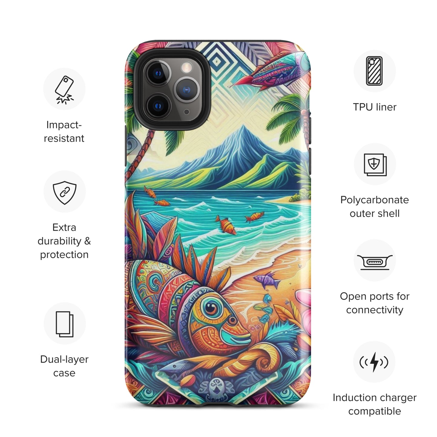 Tropical Fish Tough Case for iPhone®