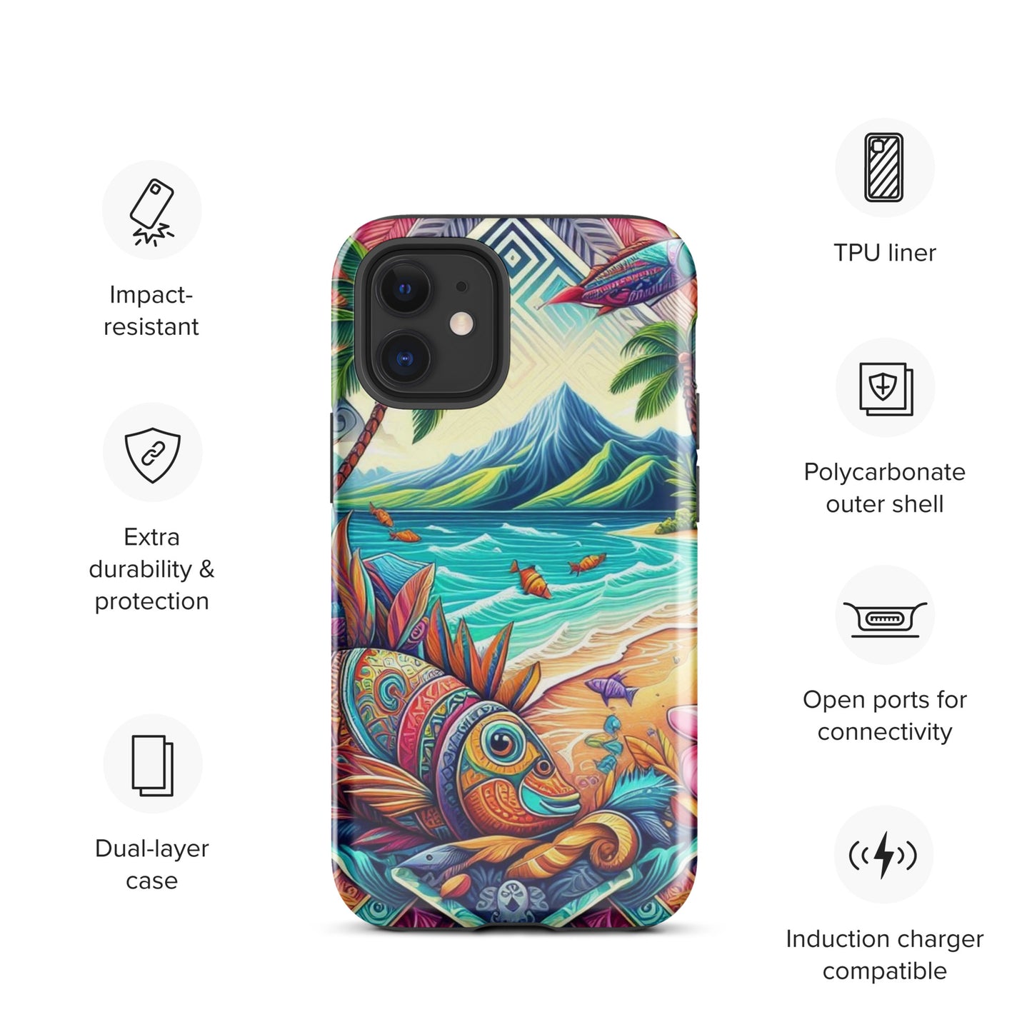 Tropical Fish Tough Case for iPhone®