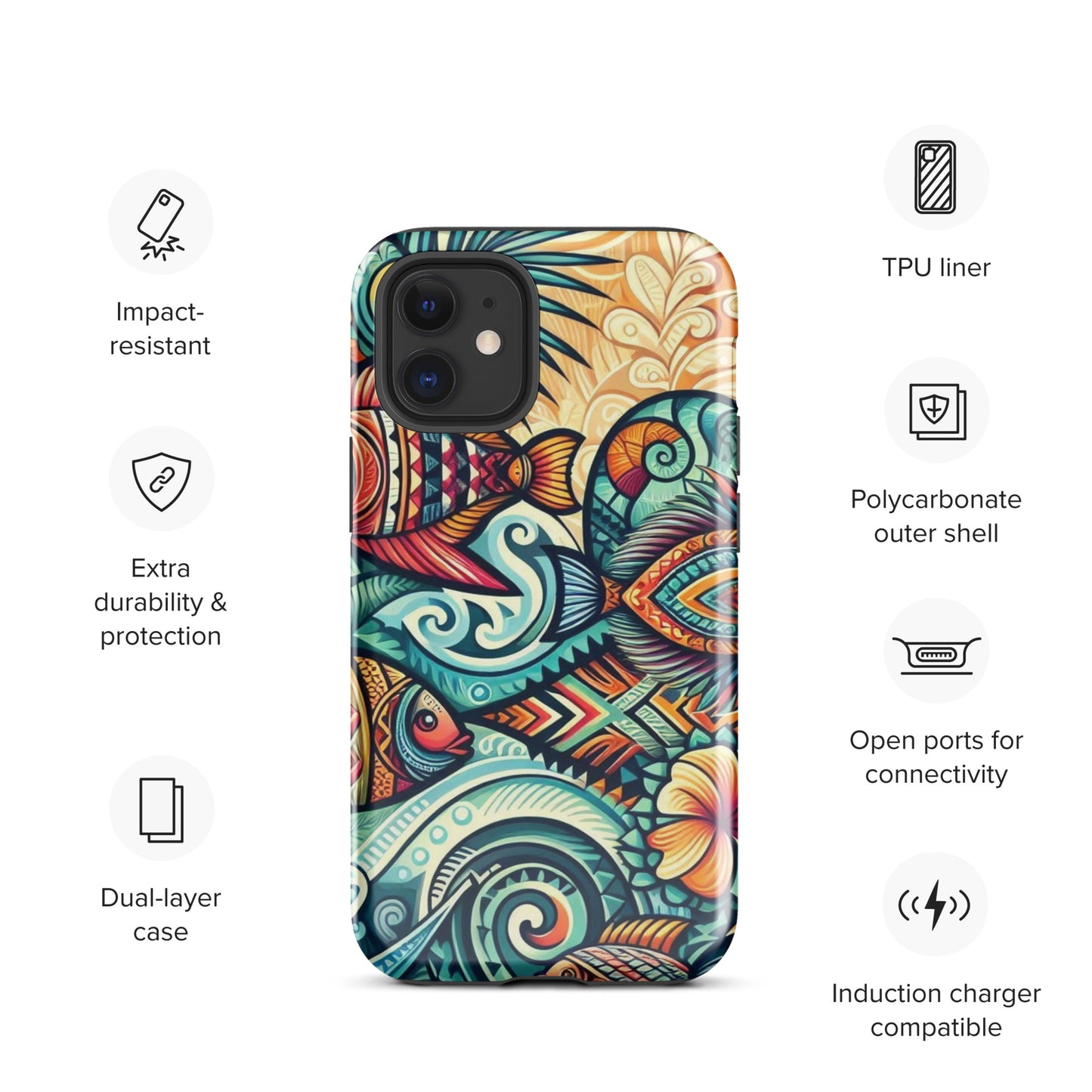 Tropical Fish Tough Case for iPhone®