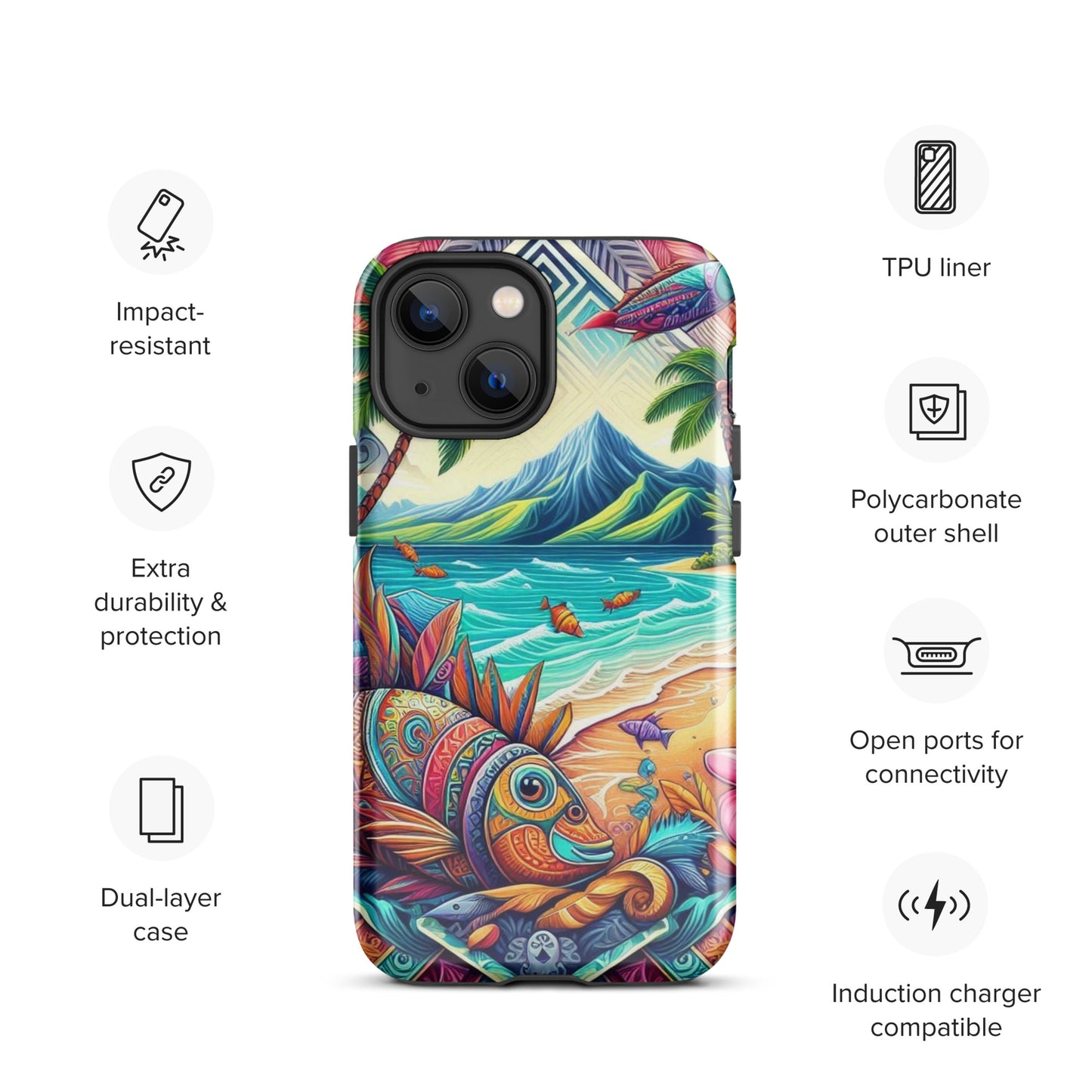 Tropical Fish Tough Case for iPhone®