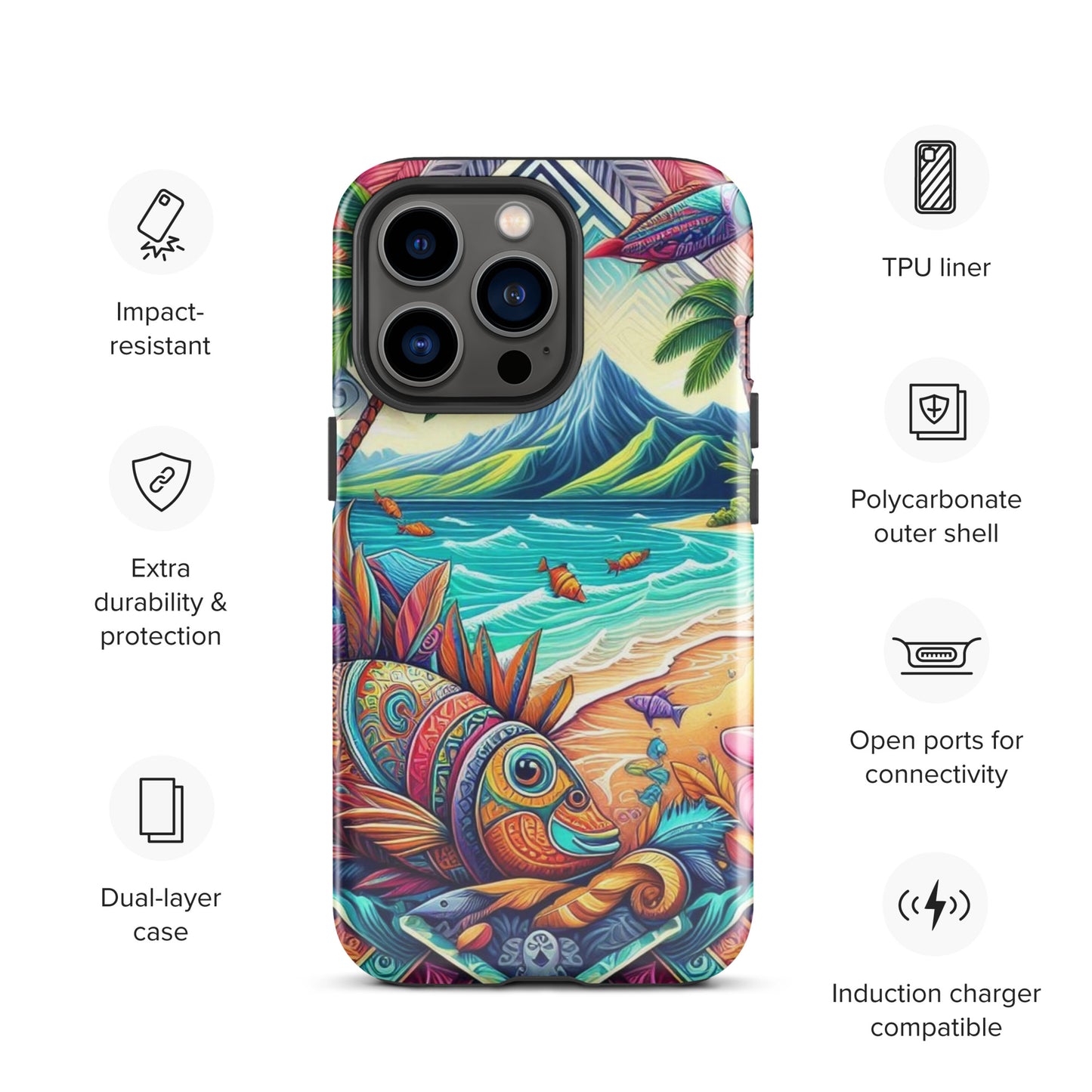 Tropical Fish Tough Case for iPhone®