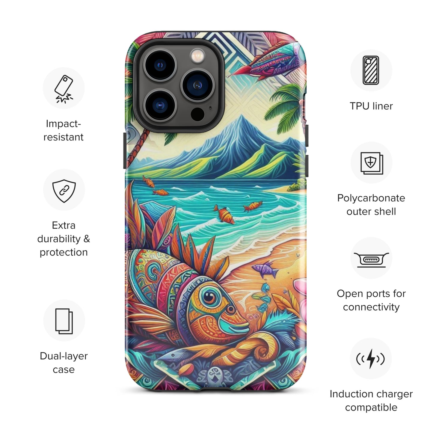 Tropical Fish Tough Case for iPhone®