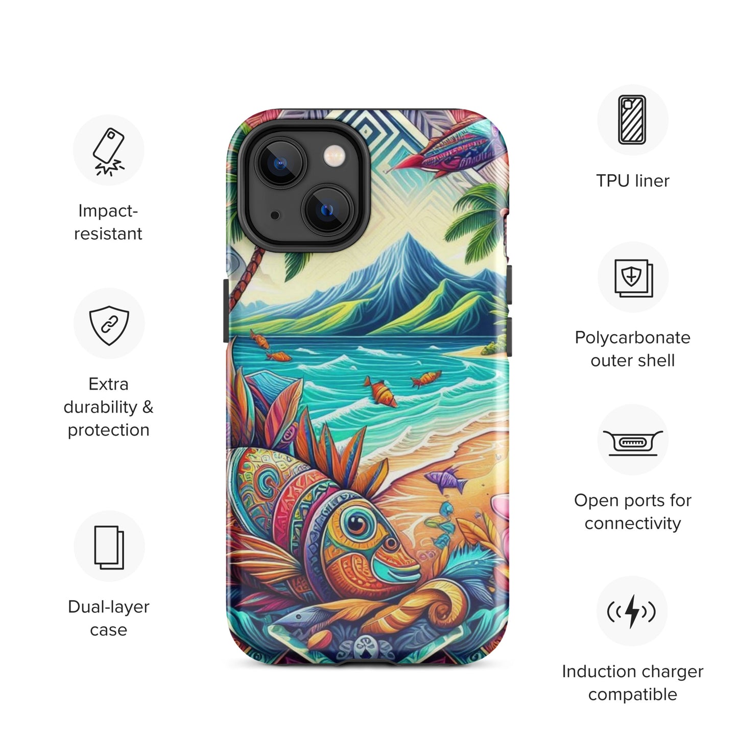 Tropical Fish Tough Case for iPhone®