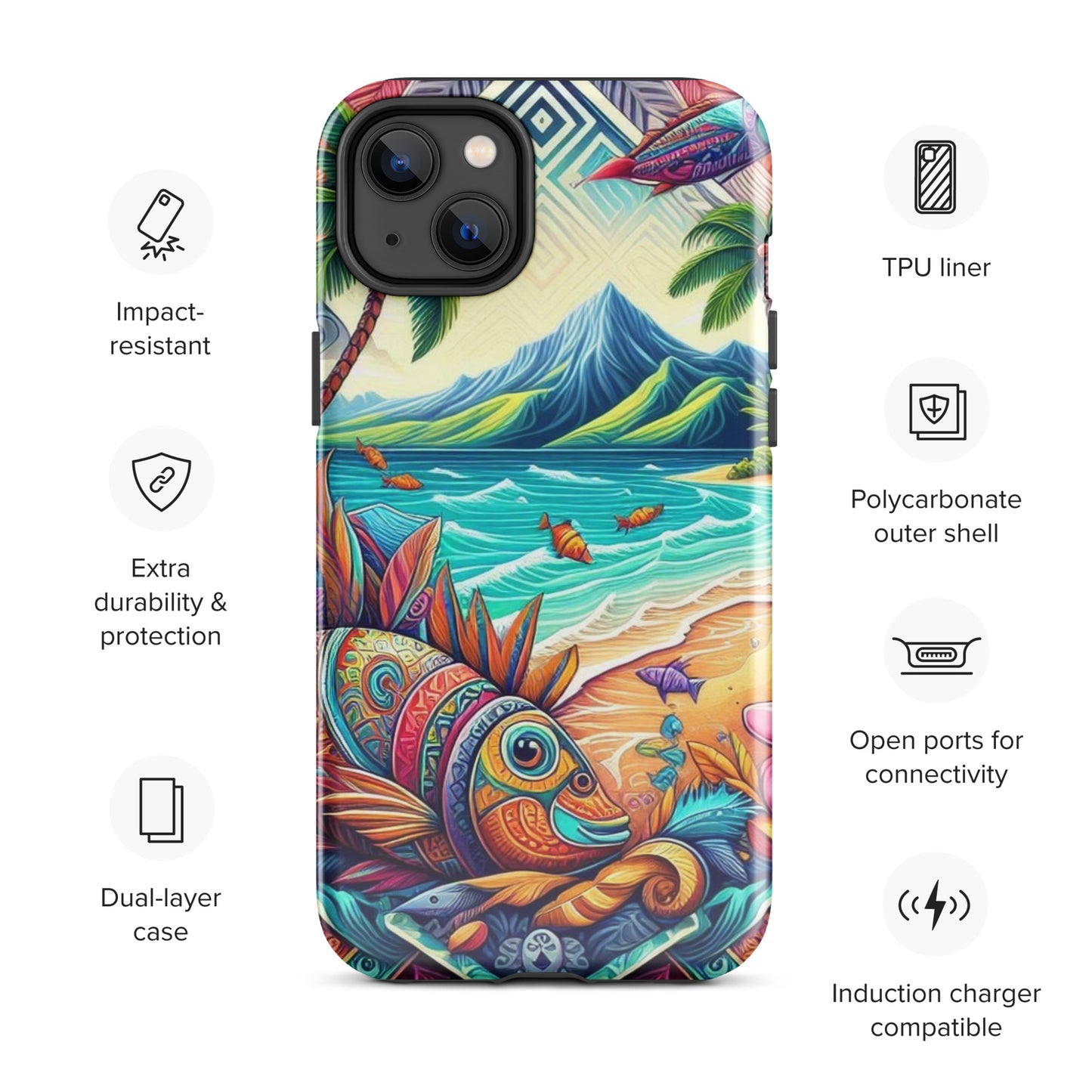 Tropical Fish Tough Case for iPhone®