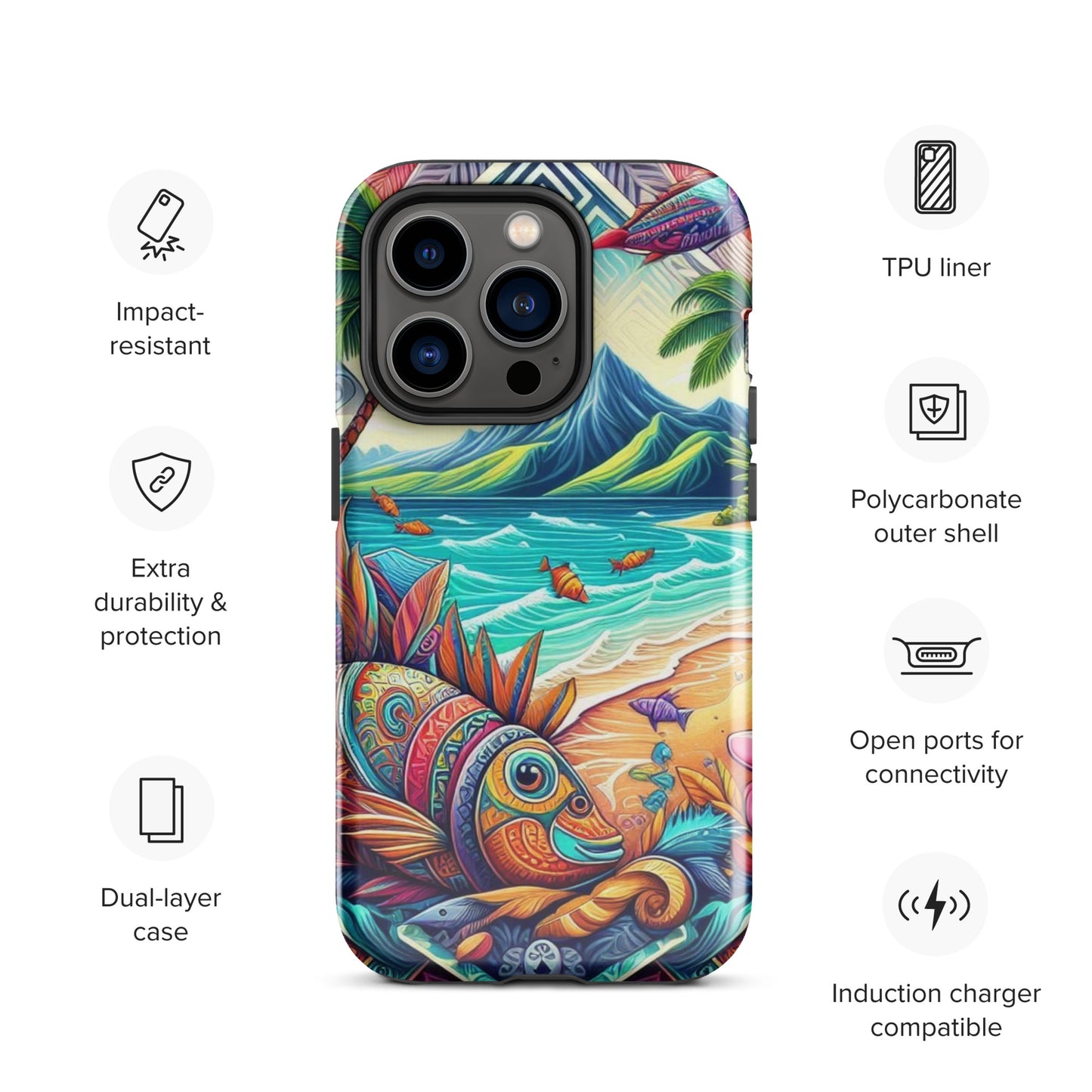 Tropical Fish Tough Case for iPhone®